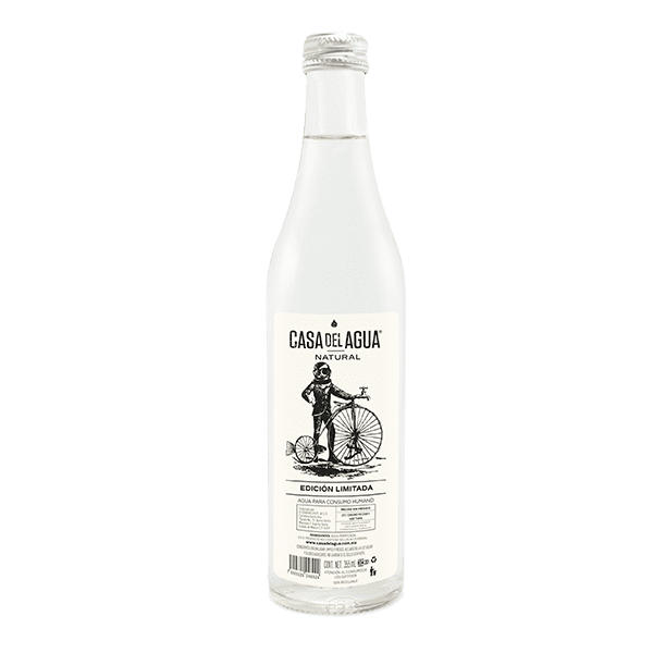 botella de agua casa del agua natural 355 ml